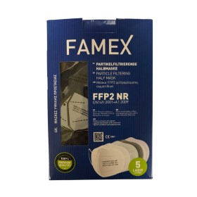 ΜΑΣΚΕΣ ΚΝ95 FFP2 10ΤΜΧ ΜΠΛΕ ΣΚΟΥΡΗ FAMEX