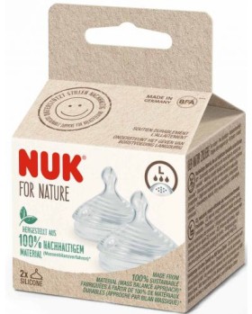 NUK FOR NATURE ΘΗΛΗ ΣΙΛΙΚΟΝΗΣ ΜΕΓΕΘΟΣ L X2 (NATURE SENSE)