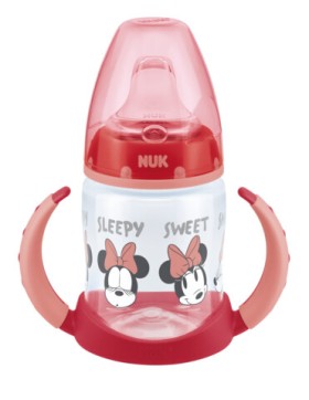 NUK ΜΠΙΜΠΕΡΟ ΕΚΠΑΙΔΕΥΤΙΚΟ ΠΛΑΣΤΙΚΟ 150ml  ΜΕ ΔΥΟ ΛΑΒΕΣ MIΝΝΙΕ