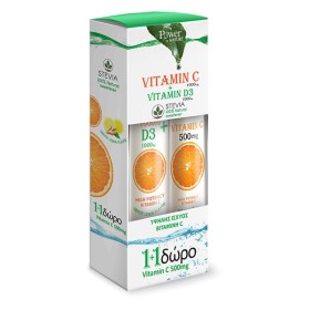 POWER HEALTH VITAMIN C 1000MG+D3 1000IU STEVIA 24S+VIT C 50