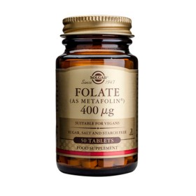 SOLGAR FOLATE 400 MCG (AS METAFOLIN) TABS 50s