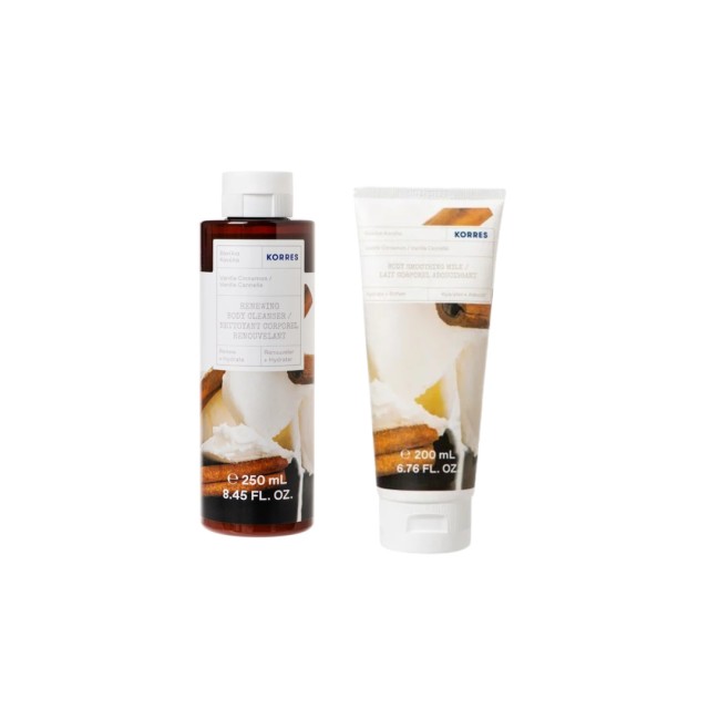 KORRES PROMO AN ANTHOLOGY OF GREEK SCENTS VANILLA CINNAMON RENEWING BODY CLEANSER 250mL & VANILLA CI