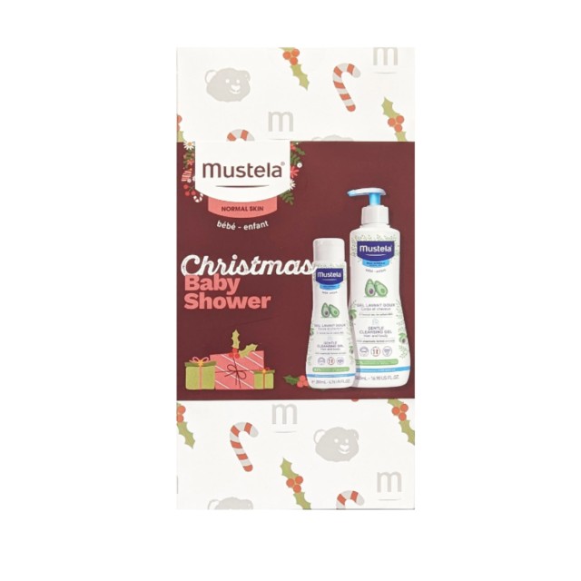 MUSTELA CHRISTMAS SET GENTLE CLEANSING GEL 500ml & ΔΩΡΟ GENTLE CLEANSING GEL 200ml