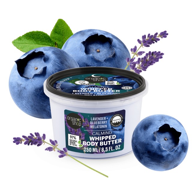 ORGANIC SHOP SLEEPING CALMING WHIPPED BODY BUTTER FOR TEND SLEEP 250ML