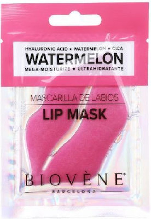 BIOVENE WATERMEL MEGA-MOIST LIP TREAT MASK HYAL ACID& CICA 8