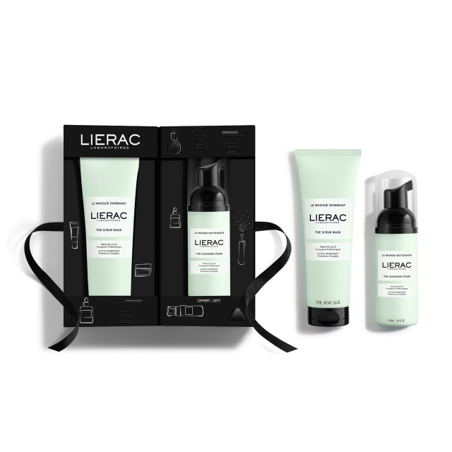 LIERAC PROMO XMAS THE SCRUB MASK & ΔΩΡΟ THE CLEANSING FOAM 50ml