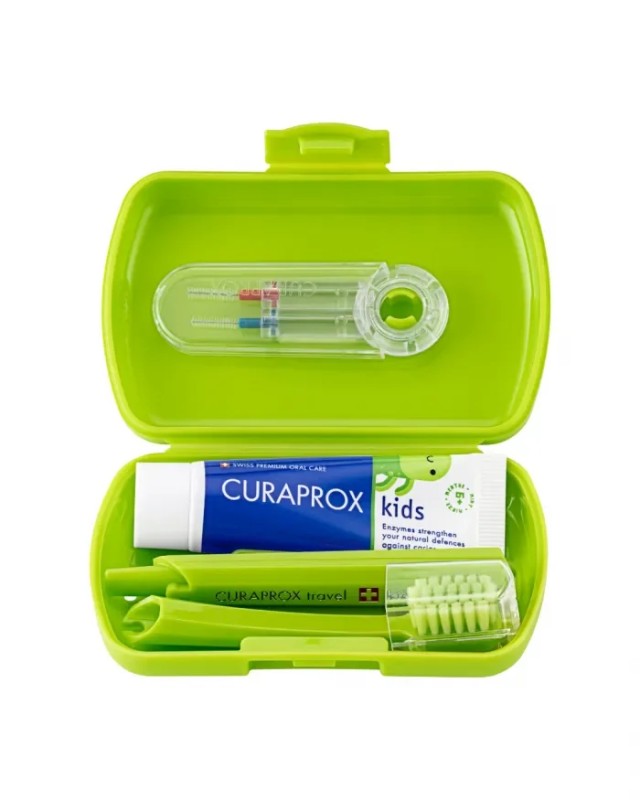 CURAPROX BE YOU TRAVEL SET ΠΑΙΔΙΚΟ ΠΡΑΣΙΝΟ