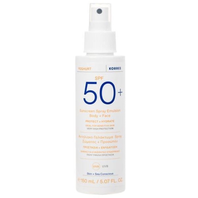 KORRES YOGHURT FACE+BODY SUNSCREEN SPRAY SPF50+ 150ML