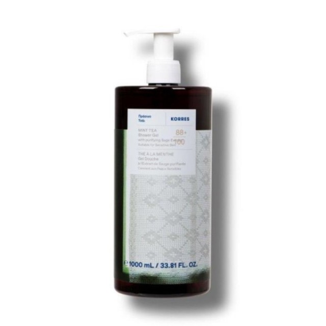 KORRES MINT TEA SHOWER GEL 1L