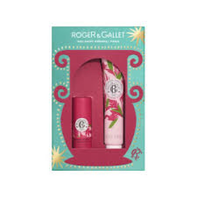 ROGER & GALLET SET GINGEMBRE ROUGE LIP BALM & HAND CREME