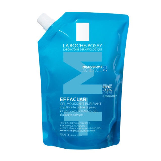 LA ROCHE-POSAY EFFACLAR GEL +M GEL PURIFIANT 400ml REFILL