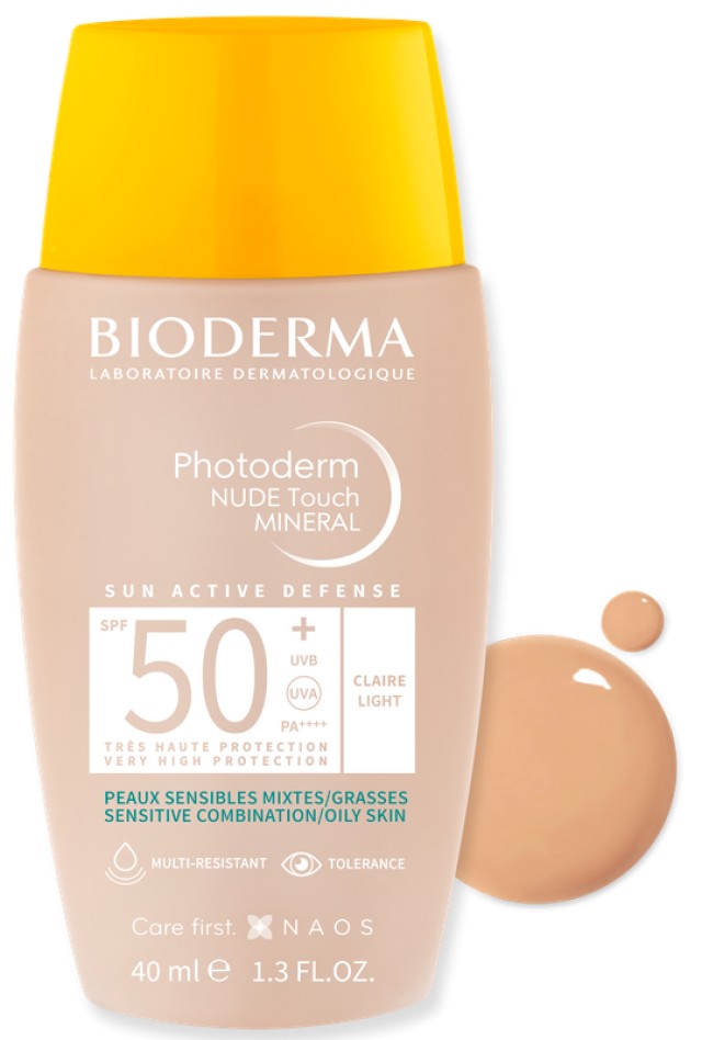 BIODERMA ΑΝΤΗΛΙΑΚΟ PHOTODERM NUDE TOUCH MINERAL LIGHT SPF50+