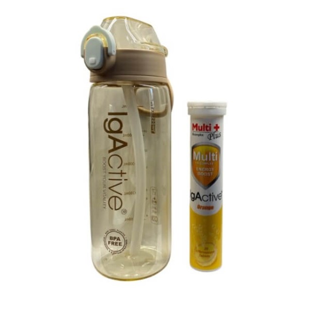 IGACTIVE MULTI PLUS + B COMPLEX EFF. & ΔΩΡΟ ΠΛΑΣΤΙΚΟ ΜΠΟΥΚΑΛΙ 550mL