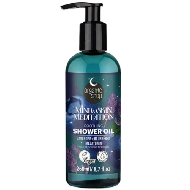 ORGANIC SHOP  SLEEPING SOOTHING SHOWER OIL MIND&SKIN MEDITATION, 260ML