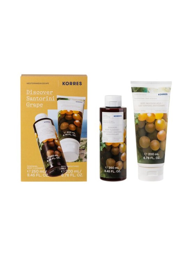 KORRES PROMO SANTORINI GRAPE ΑΦΡΟΛΟΥΤΡΟ 250ml &  ΓΑΛΑΚΤΩΜΑ 200ml