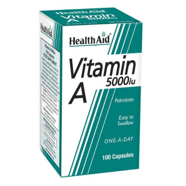 HEALTH AID VIT A 5000IU 100CAPS