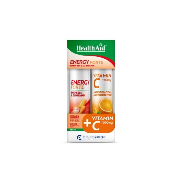 HEALTH AID PROMO ENERGY FORTE 20TABS & ΔΩΡΟ VIT C1000MG