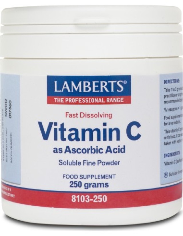 LAMBERTS ASCORBIC ACID 250GR NEW