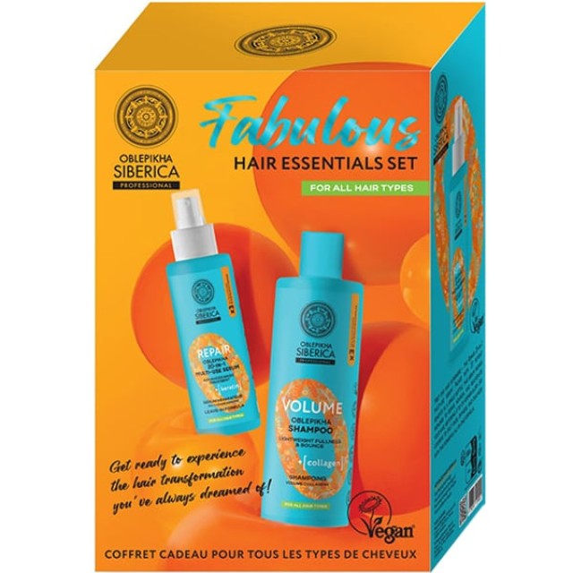 NATURA SIBERICA OBLEPIKHA FABULOUS HAIR ESSENTIALS SET -REPAIR 20 in1 MULTI-USE SERUM ΟΡΟΣ ΜΑΛΛΙΩΝ Γ