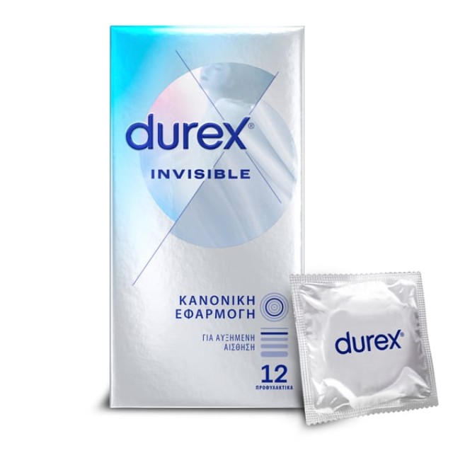 DUREX INVISIBLE ΚΑΝΟΝΙΚΗ ΕΦΑΡΜΟΓΗ χ12