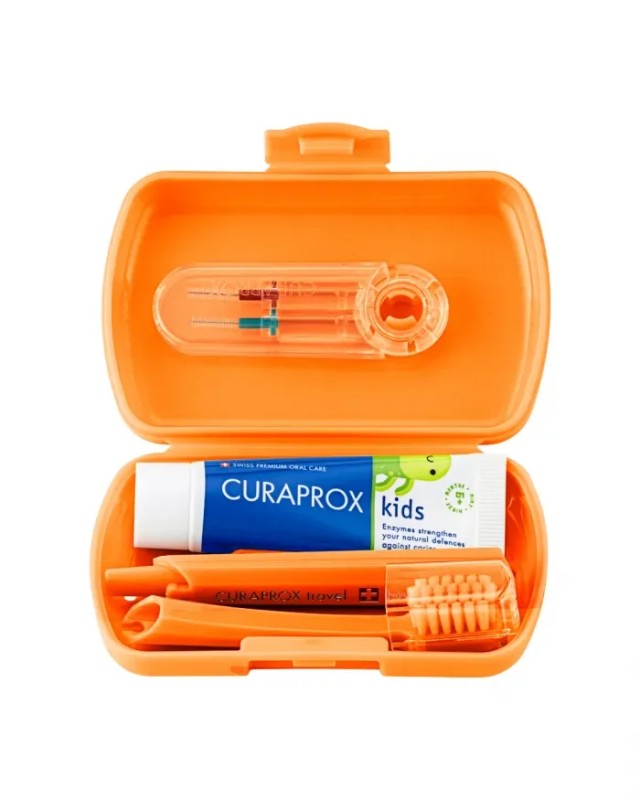 CURAPROX BE YOU TRAVEL SET ΠΑΙΔΙΚΟ ΠΟΡΤΟΚΑΛΙ