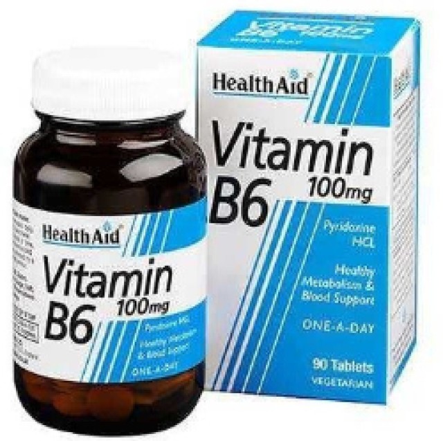 HEALTH AID VIT B6 100MG PR 90 TABS