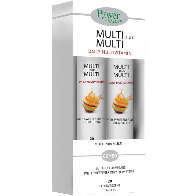 POWER HEALTH MULTI + MULTI  STEVIA 20s 1+1 ΔΩΡΟ