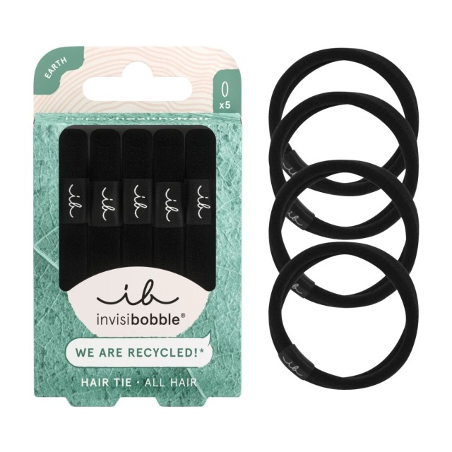 INVISIBOBBLE ECOTIE BLACK 5PCS