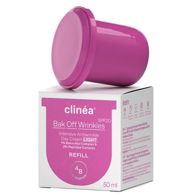 CLINEA BAK OFF WRINKLES LIGHT CREAM REFILL SPF20 50ML  