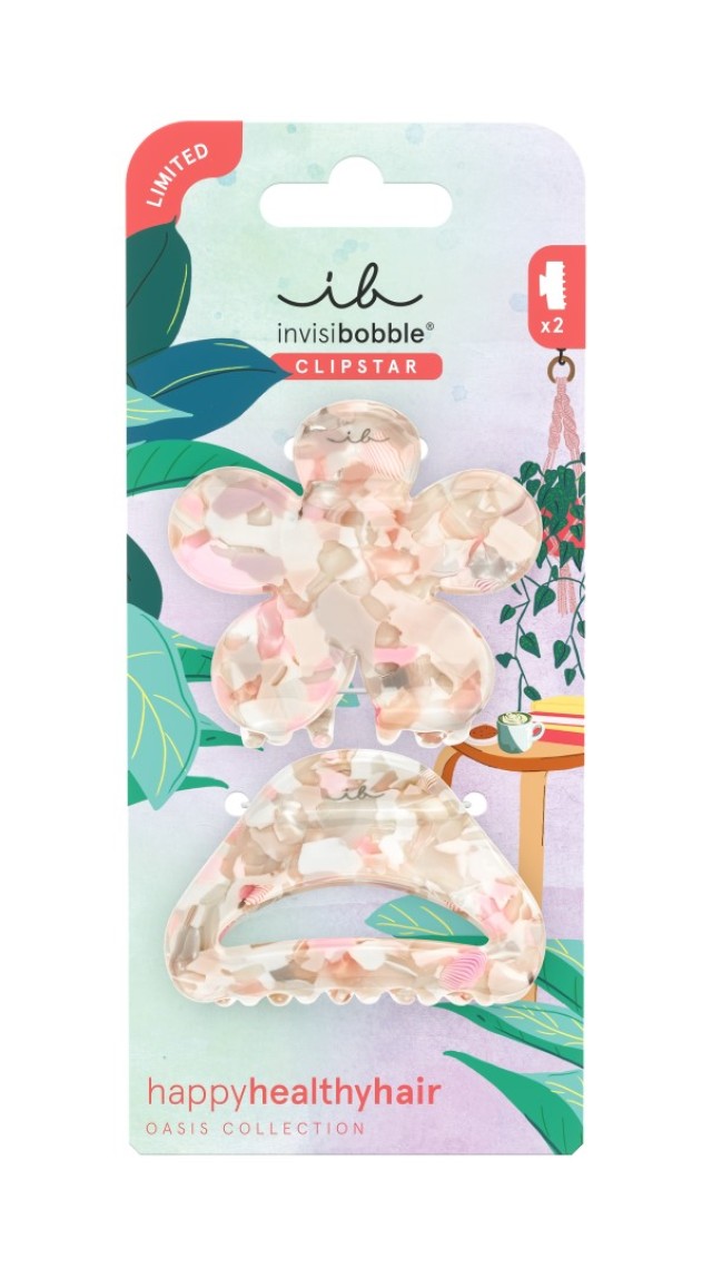 INVISIBOBBLE CLIPSTAR M OASIS REFRESHED BLOOM (2ΤΜΧ)