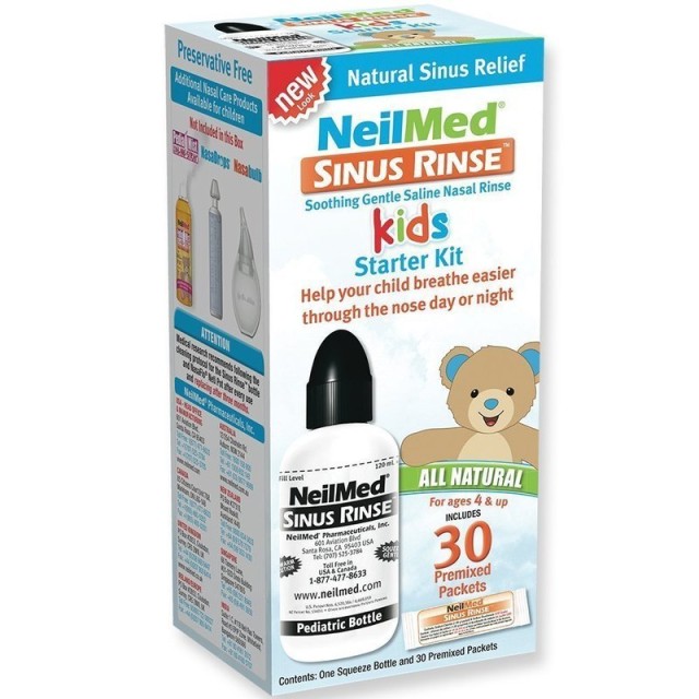 NEILMED SINUS RINSE PEDIATRIC KIT ΣΥΣΤΗΜΑ ΡΙΝΙΚΩΝ ΠΛΥΣΕΩΝ