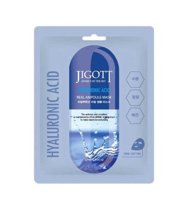 JIGOTT HYALURONIC ACID REAL AMPOULE MASK 1 PIECE