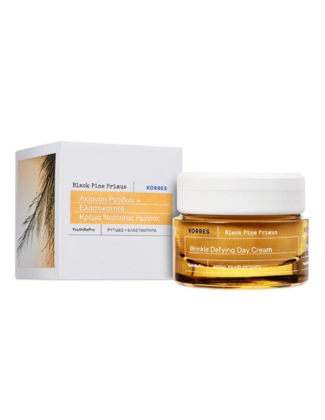 KORRES BLACK PINE PRIMUS ΚΡΕΜΑ ΝΕΟΤΗΤΑΣ ΗΜΕΡΑΣ ΓΙΑ ΛΕΙΑΝΣΗ ΡΥΤΙΔΩΝ & ΕΛΑΣΤΙΚΟΤΗΤΑ 40ml