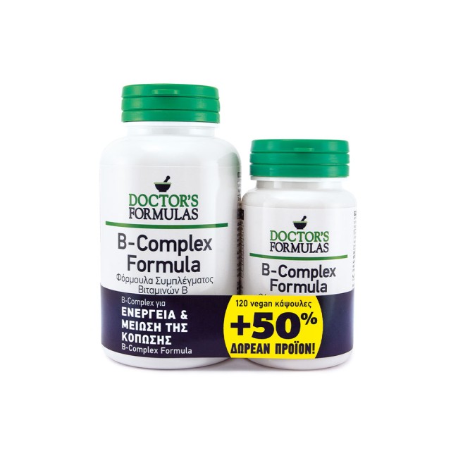 DOCTORS FORMULAS PROMO B-COMPLEX FORMULA 120 CAPS & 60 CAPS ΔΩΡΟ