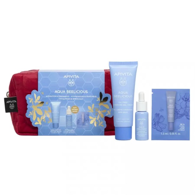 APIVITA PROMO ΕΝΥΔΑΤΩΣΗ & ΦΡΕΣΚΑΔΑ  AQUA BEELICIOUS ΚΡΕΜΑ-GEL ΠΛΟΥΣΙΑΣ ΥΦΗΣ 50mL ΜΕ ΔΩΡΟ ΜΙΝΙ BOOSTE