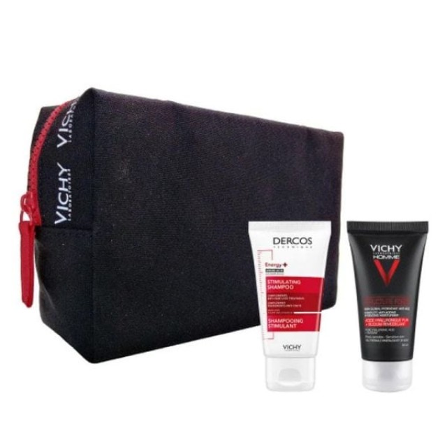VICHY PROMO HOMME ΑΝΔΡΙΚΗ ΑΝΤΙΓΗΡΑΝΤΙΚΗ ΦΡΟΝΤΙΔΑ ΠΡΟΣΩΠΟ&ΜΑΤΙΑ & ΔΩΡΟ ΣΑΜΠΟΥΑΝ ΚΑΤΑ ΤΗΣ ΤΡΙΧΟΠΤΩΣΗΣ