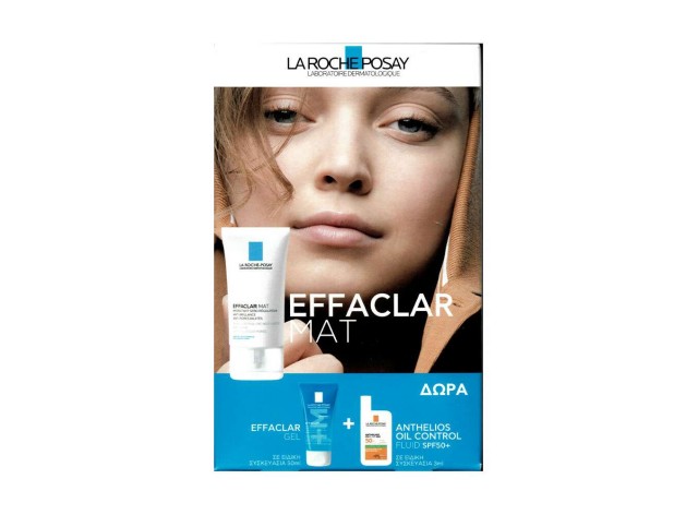 LA ROCHE POSAY PROMO EFFACLAR MAT 40ML ΜΕ ΔΩΡΟ EFFACLAR GEL 50ML & ANTHELIOS OIL CORRECT SPF50+ 3ML