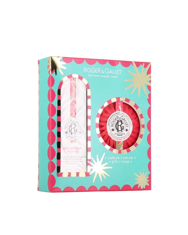 ROGER & GALLET SET GINGEMBRE ROUGE FRAGRANT WATER 30ML & ΔΩΡΟ ΜΠΑΡΑ ΣΑΠΟΥΝΙΟΥ