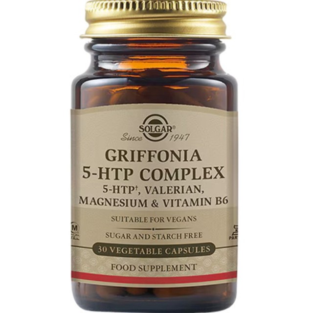 SOLGAR GRIFFONIA 5-HTP COMPLEX 30 VEG. CAPS