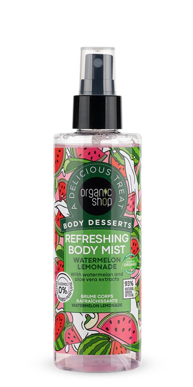 ORGANIC SHOP BODY DESSERTS REFRESHING BODY MIST WATERMELON LEMONADE 200ML