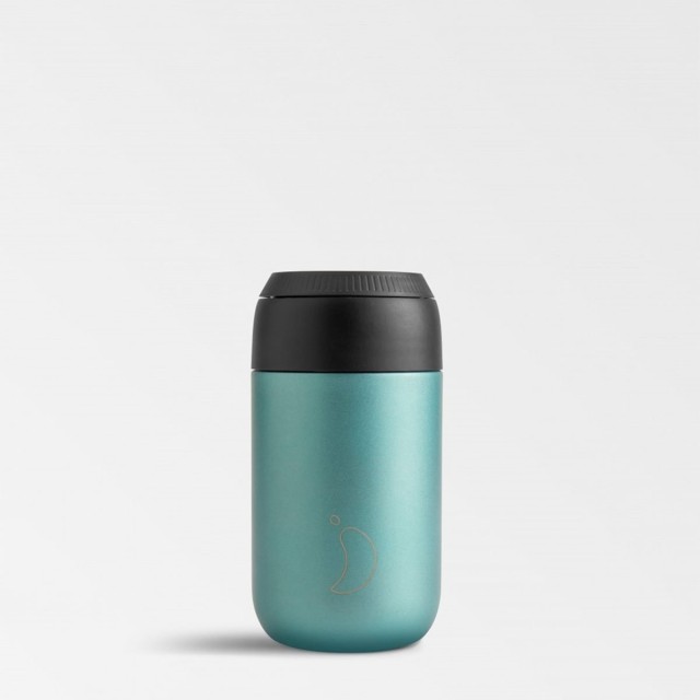 CHILLYS COFFEE CUP METALLIC ATLANTIS 340ML