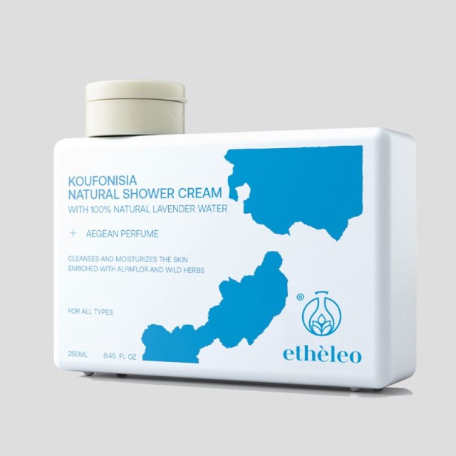 ETHELEO KOUFONISIA  NATURAL SHOWER CREAM AEGEAN PARFUME 250mL 