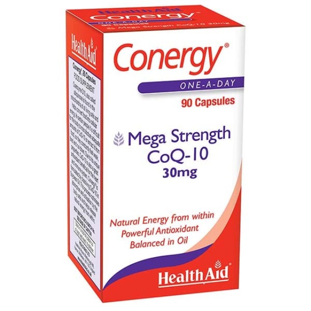 HEALTH AID CONERGY Co-Q10 30mg+VitE 90CAPS