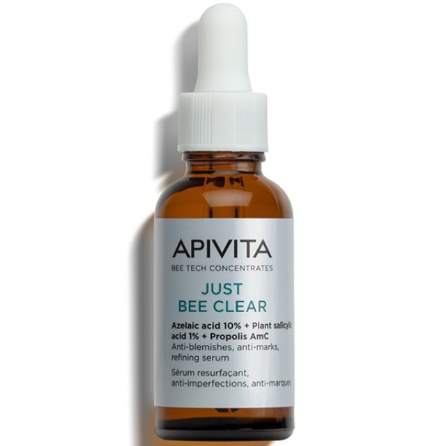 APIVITA JUST BEE CLEAR ΟΡΟΣ ΛΕΙΑΝΣΗΣ PROPOLIS AMC & ΑΖΕΛΑΪΚO ΟΞΥ & SALICYLIC ACID 1%  30ml