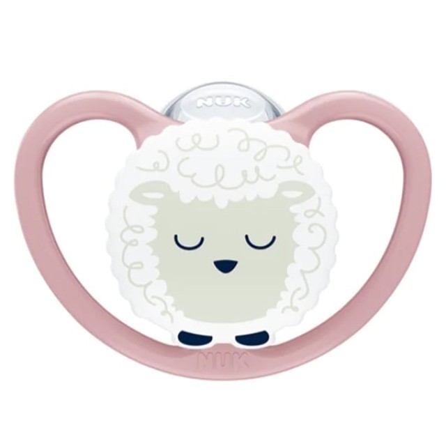 NUK ΠΙΠΙΛΑ ΣΙΛΙΚΟΝΗΣ PERFECT MATCH AIR NIGHT SHEEP ΜΕ ΘΗΚΗ 18-36Μ