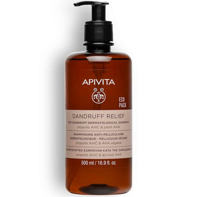 APIVITA ECO PACK DRY DANDRUFF RELIEF SHAMPOO PROPOLIS AmC & PLANT AHA 500ML