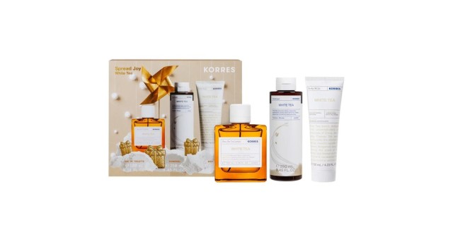 KORRES SET WHITE TEA EAU DE TOILETTE 100ML & SHOWERGEL 250ML & BODYMILK 125ML