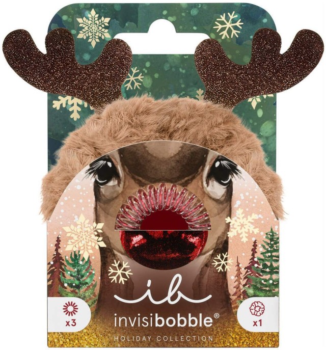 INVISIBOBBLE RED NOSE REINDEER THE ORIGINAL HAIR SPIRAL