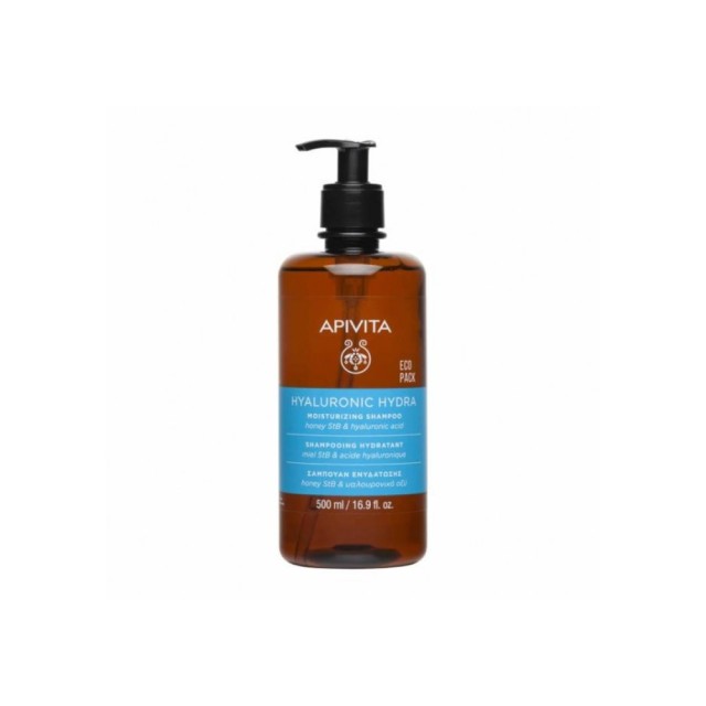 APIVITA ECO PACK ΣΑΜΠΟΥΑΝ ΕΝΥΔΑΤΩΣΗΣ HONEY STB & ΥΑΛΟΥΡΟΝ ΟΞΥ 500ML