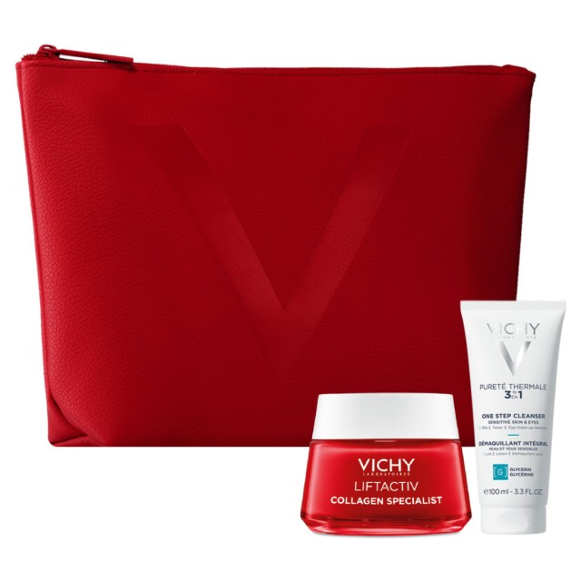 VICHY XMAS PROMO LIFTACTIV  COLLAGEN SPECIALIST 50ML & ΔΩΡΟ PURETE THERMALE 3in1 DEMAQUILANT INTEGRA